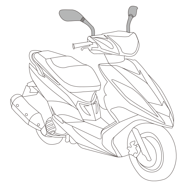 機車後視鏡轉軸