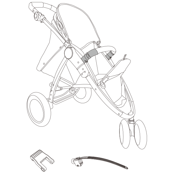 Stroller Handrail Bracket